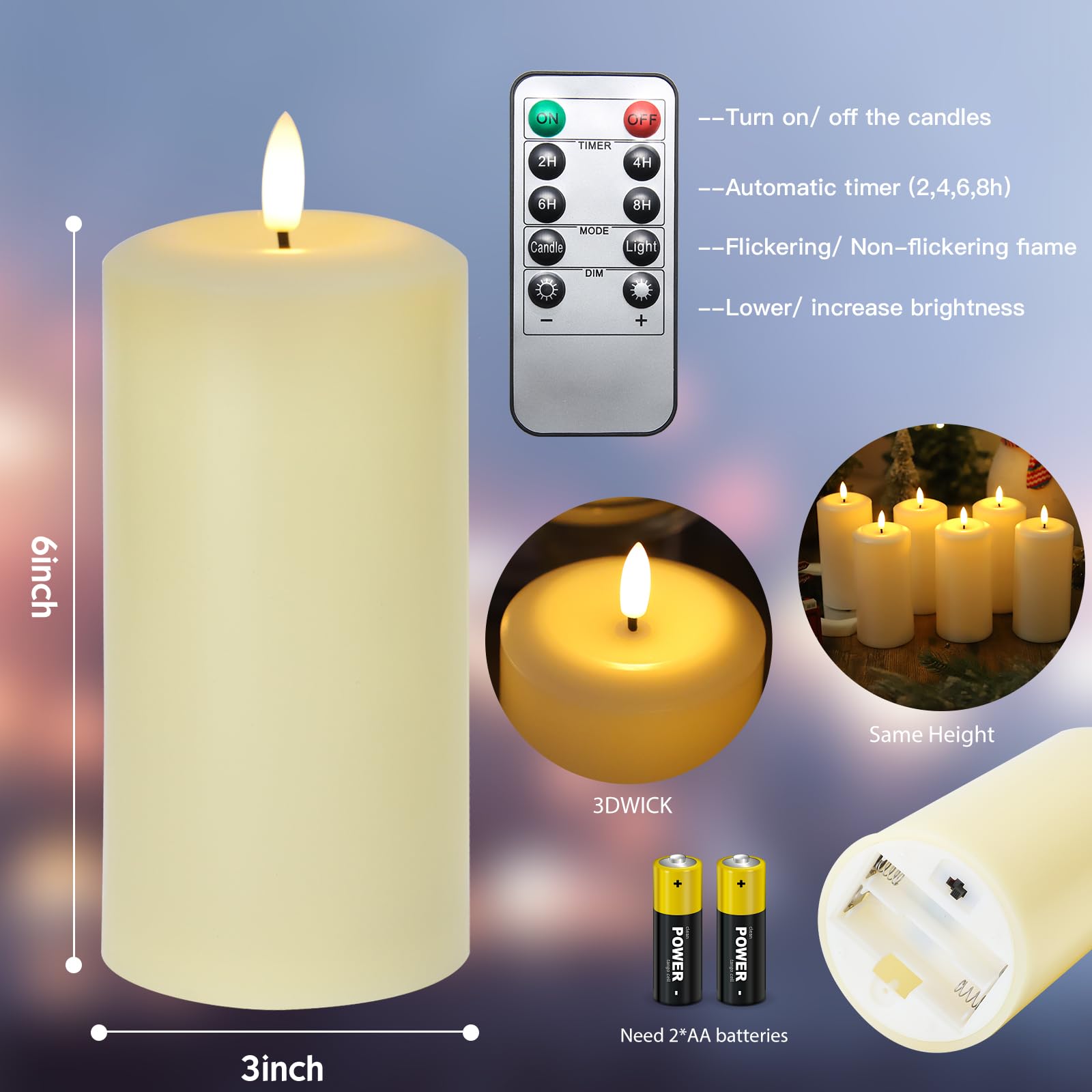 Hinabichan timer-enabled candle supports daily schedules without supervision.