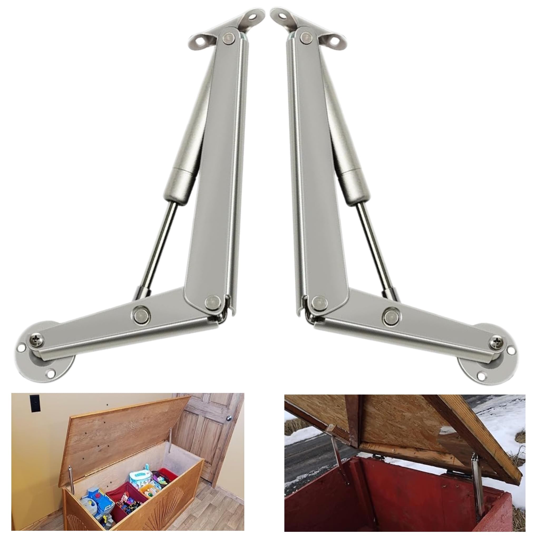 Hingex 250N soft close lid hinge for heavy chests reduces finger crush risk.
