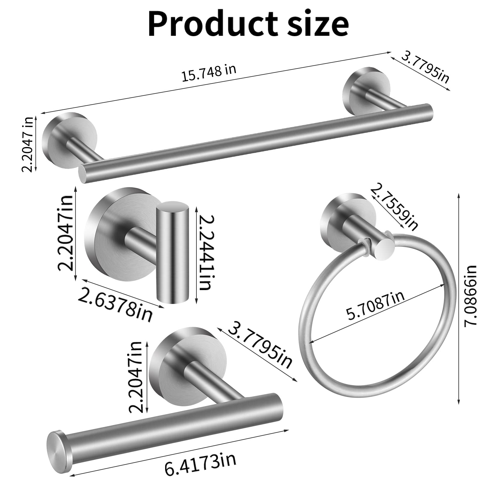 Hinmood toilet paper holder prevents slipping rolls for tidy spaces.