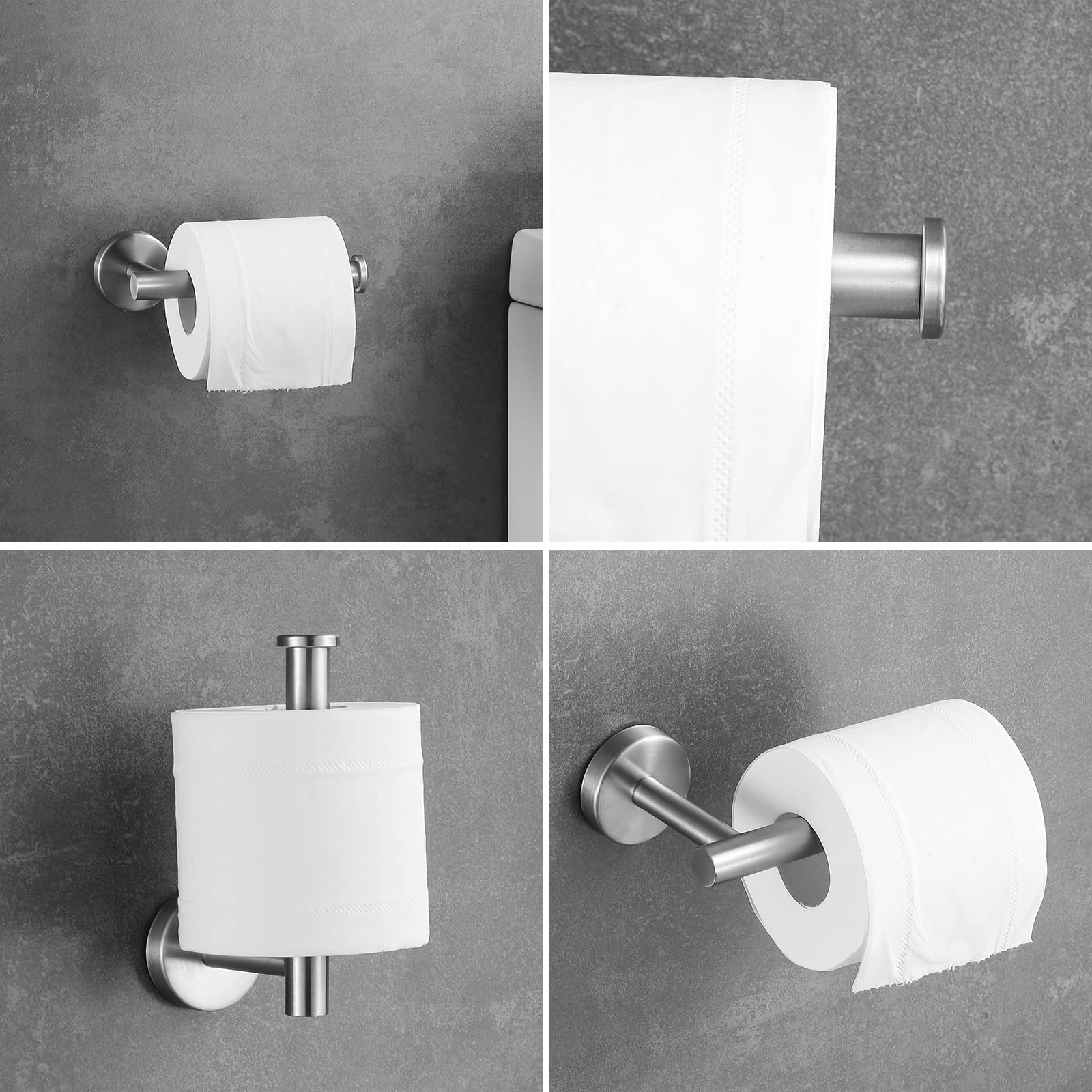 Hinmood modern bathroom organizer enhances towel storage and accessibility.