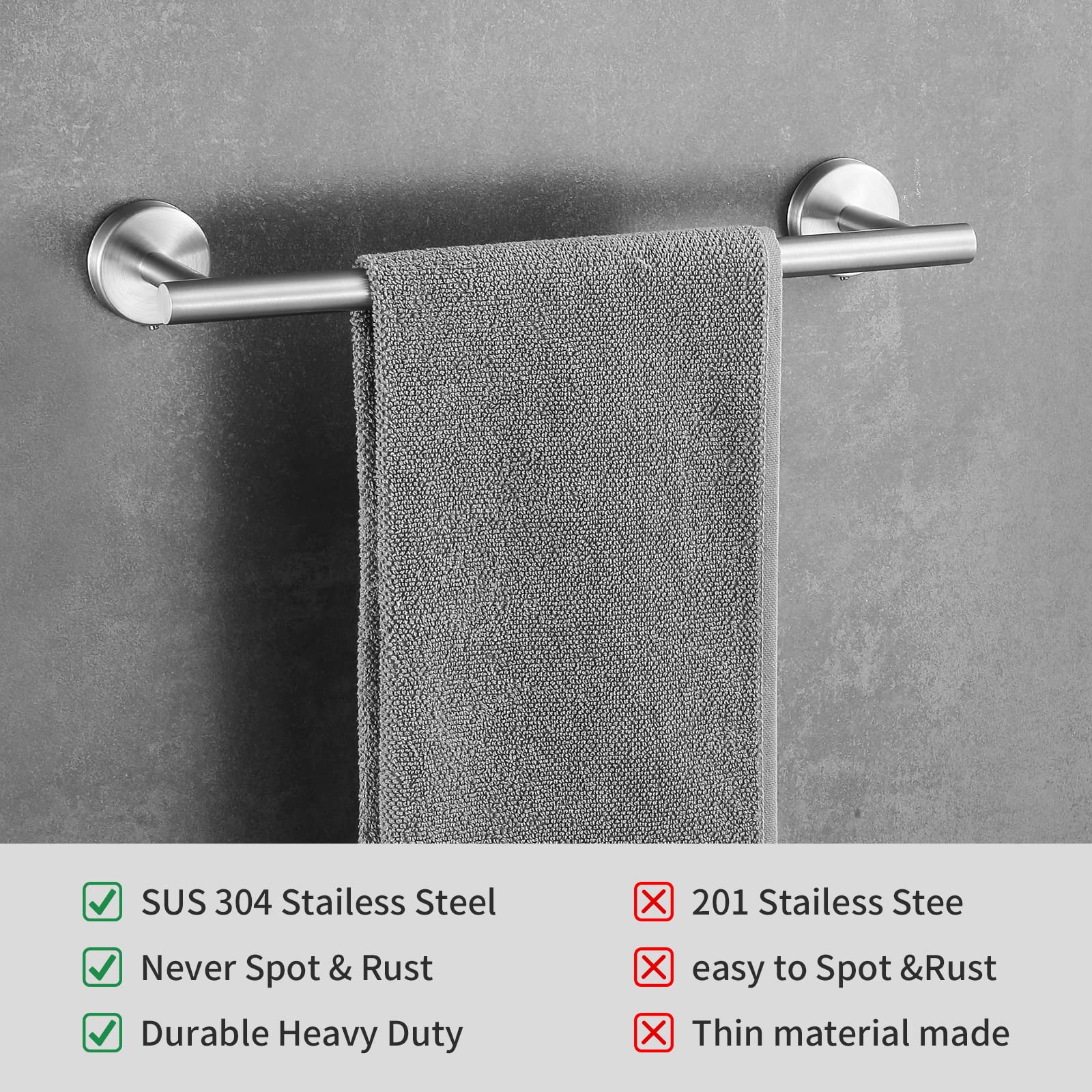 Hinmood stainless steel hardware finish resists scratches and corrosion in daily use.