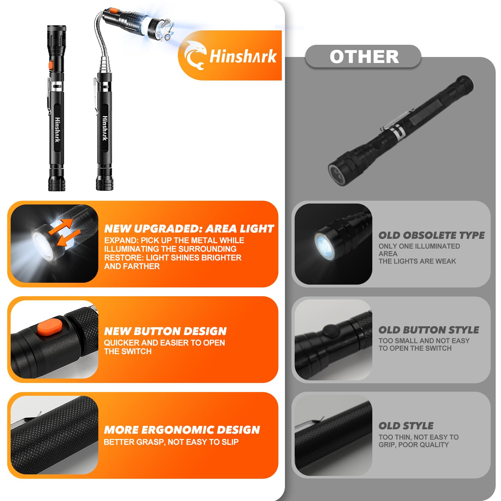 Hinshark durable aluminum tool set ideal for workshop and outdoors