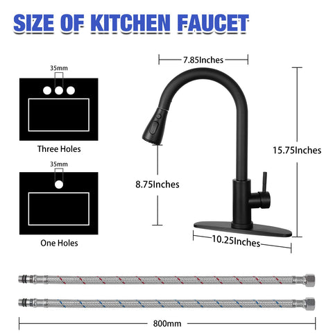 Hiokay high-arc spring faucet provides reach and flexibility