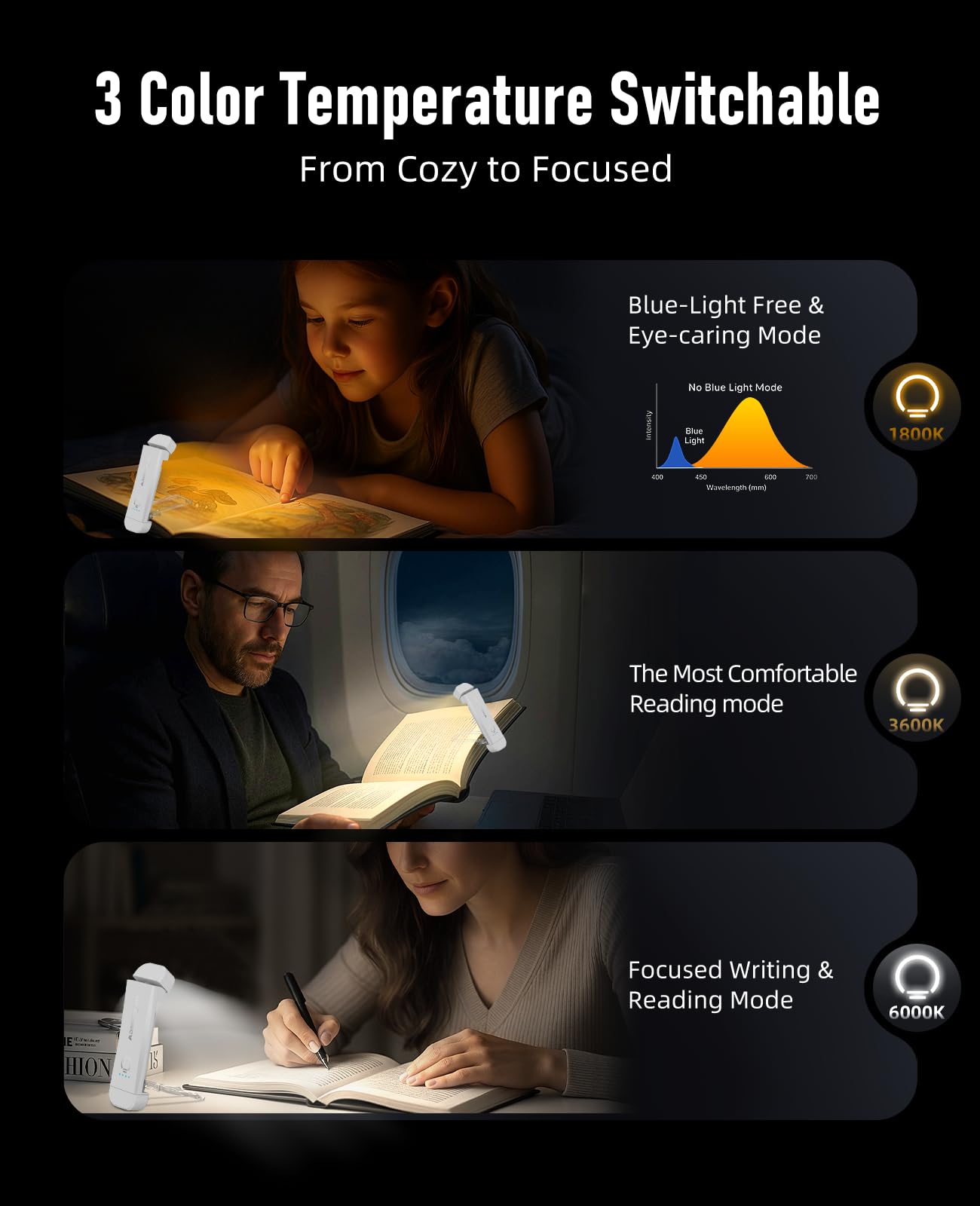 HIONXMGA silent touch-control lamp enables easy dimming on demand.