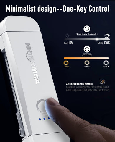 HIONXMGA two-pack reading light for quiet, unobtrusive nights.