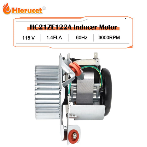 Hiorucet inducer motor kit showing blower wheel for balanced airflow