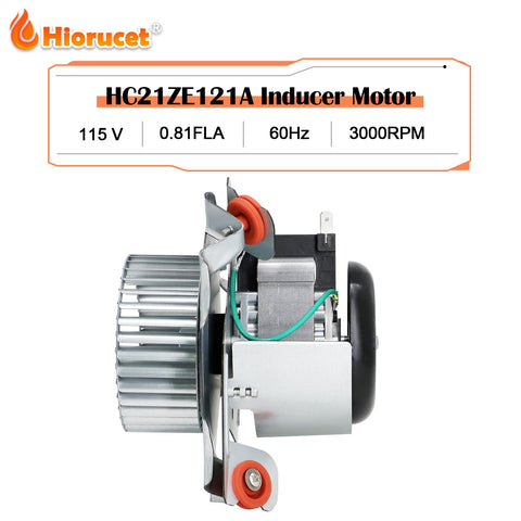 HC21ZE121A inducer motor with blower wheel ready for installation