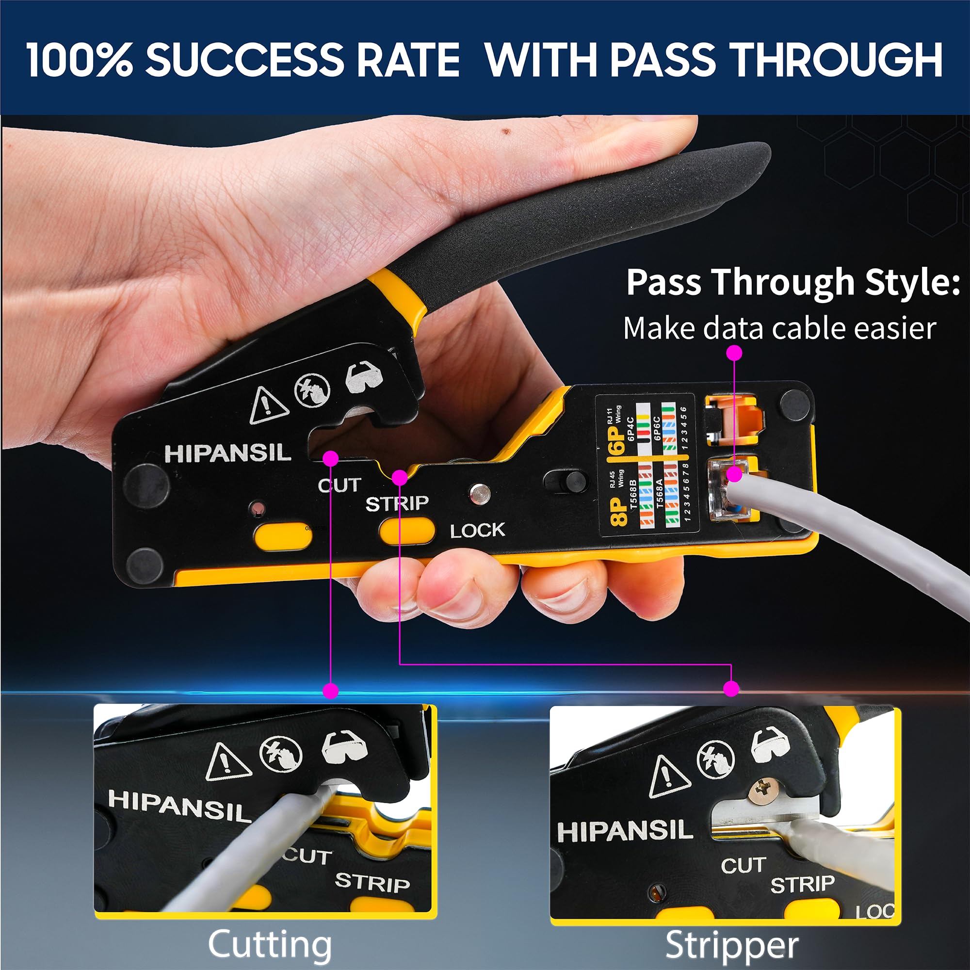 Replacement blades by HIPANSIL for durable, sharp performance.