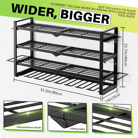Hipidian durable workshop tool storage protects tools when stored.