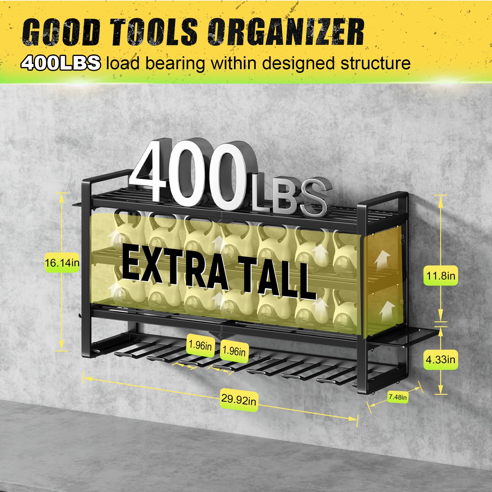 Hipidian garage organization solution for a tidy workspace.
