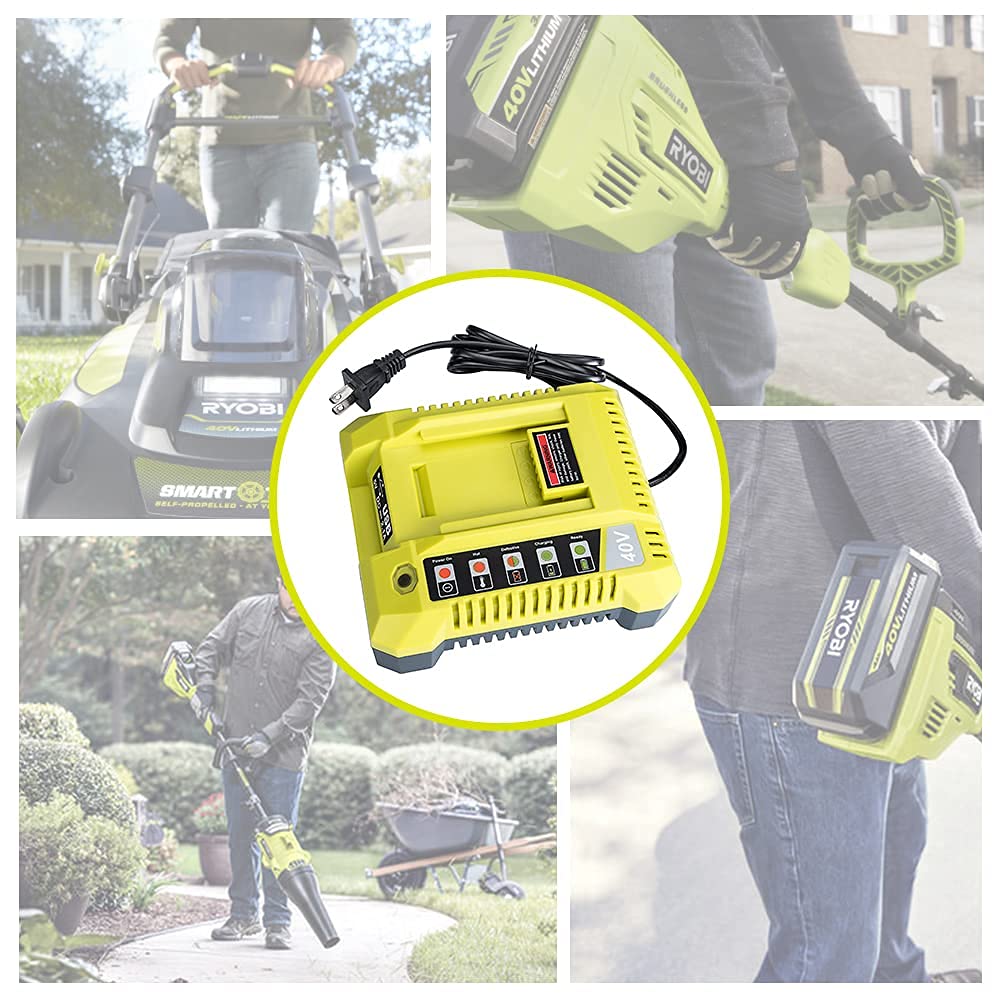 Hipoke 40V Ryobi charger on bench in compact design