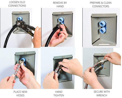 Hippohose 2-pack braided hoses for convenient replacements