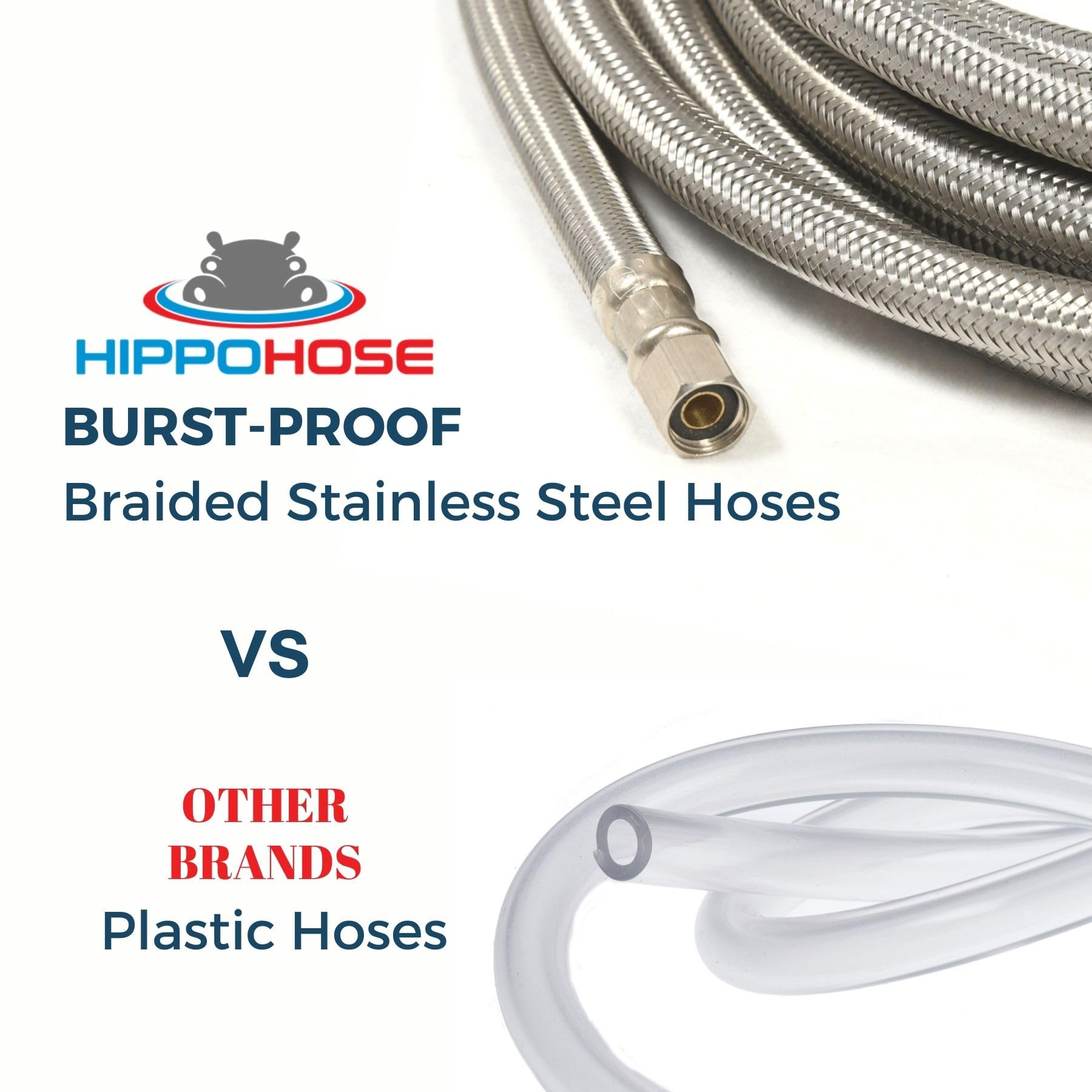 Hippohose universal-fit design fits most refrigerator brands.