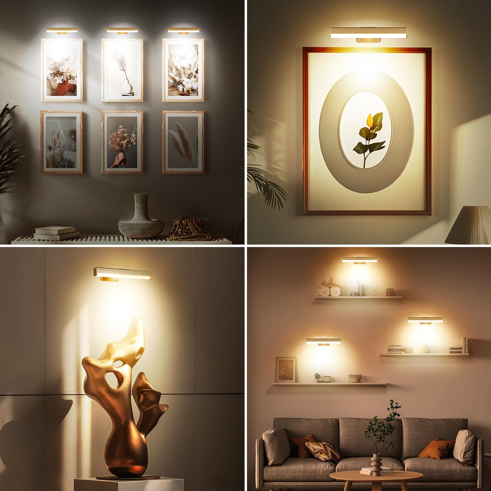 HIPTOKING picture light with timer auto-off feature for energy saving