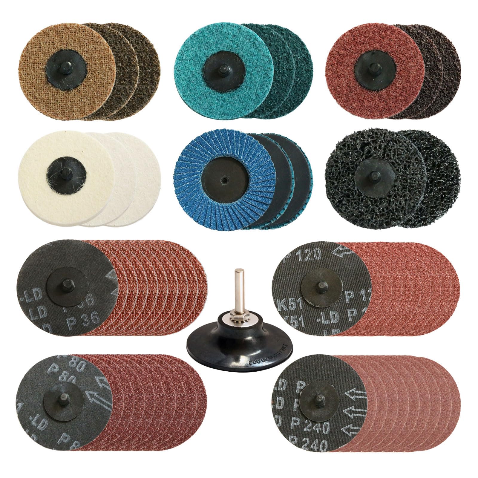 Hiqalty 3-inch sanding disc 75mm for fast material removal and smooth prep.