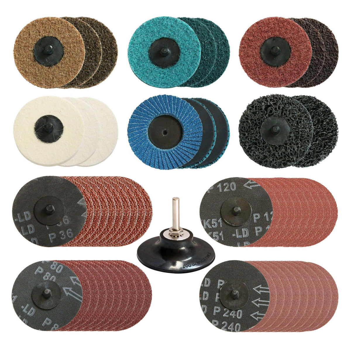 Hiqalty 3-inch sanding disc 75mm for fast material removal and smooth prep.