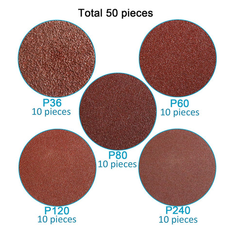 Hiqalty 3-inch discs fit small-area sanding and finishing tasks.