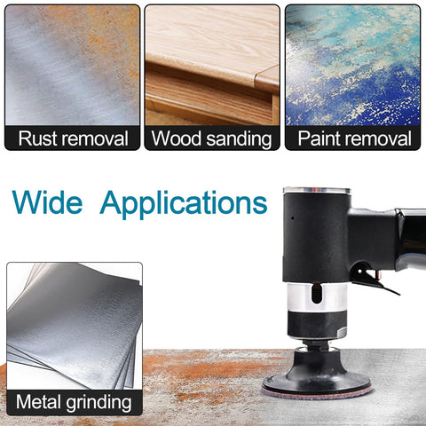 Hiqalty 50 discs offer grit range 36-240 for versatile prep.