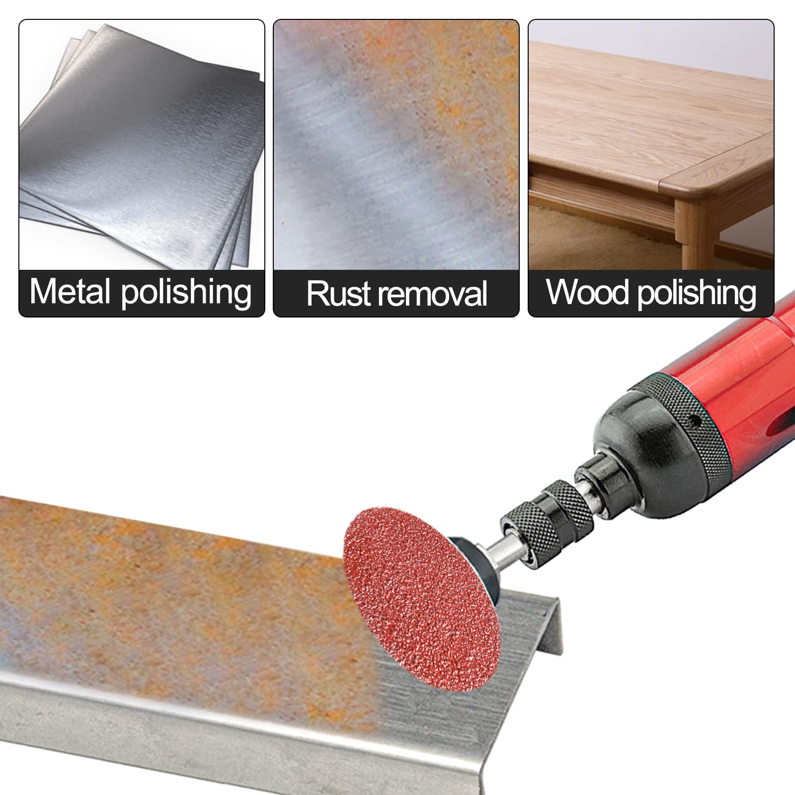 Hiqalty versatile sanding discs suitable for wood, fiberboard, plastics, and more.