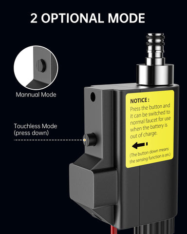 Hiqufet 360° swivel spout reaches hard-to-access corners.