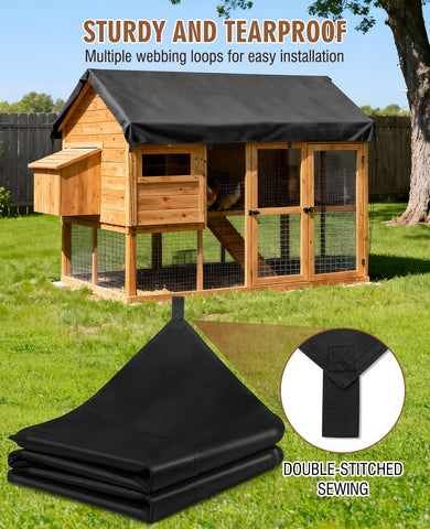 Versatile tarp for trailers, boats, hay stacks, pools, and camping.