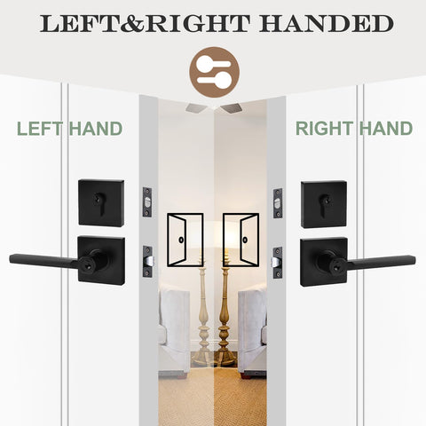 HISAFE adjustable backset latch supports 2-3/8 and 2-3/4 inch installs