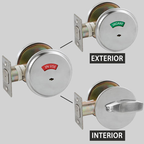 HISAFE 70mm backset latch fits doors 1-3/8 to 2 inches thick.
