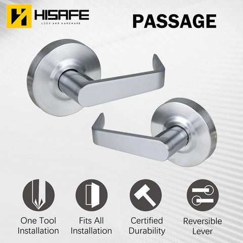 Hisafe ergonomic lever handle provides smooth operation in busy hallways