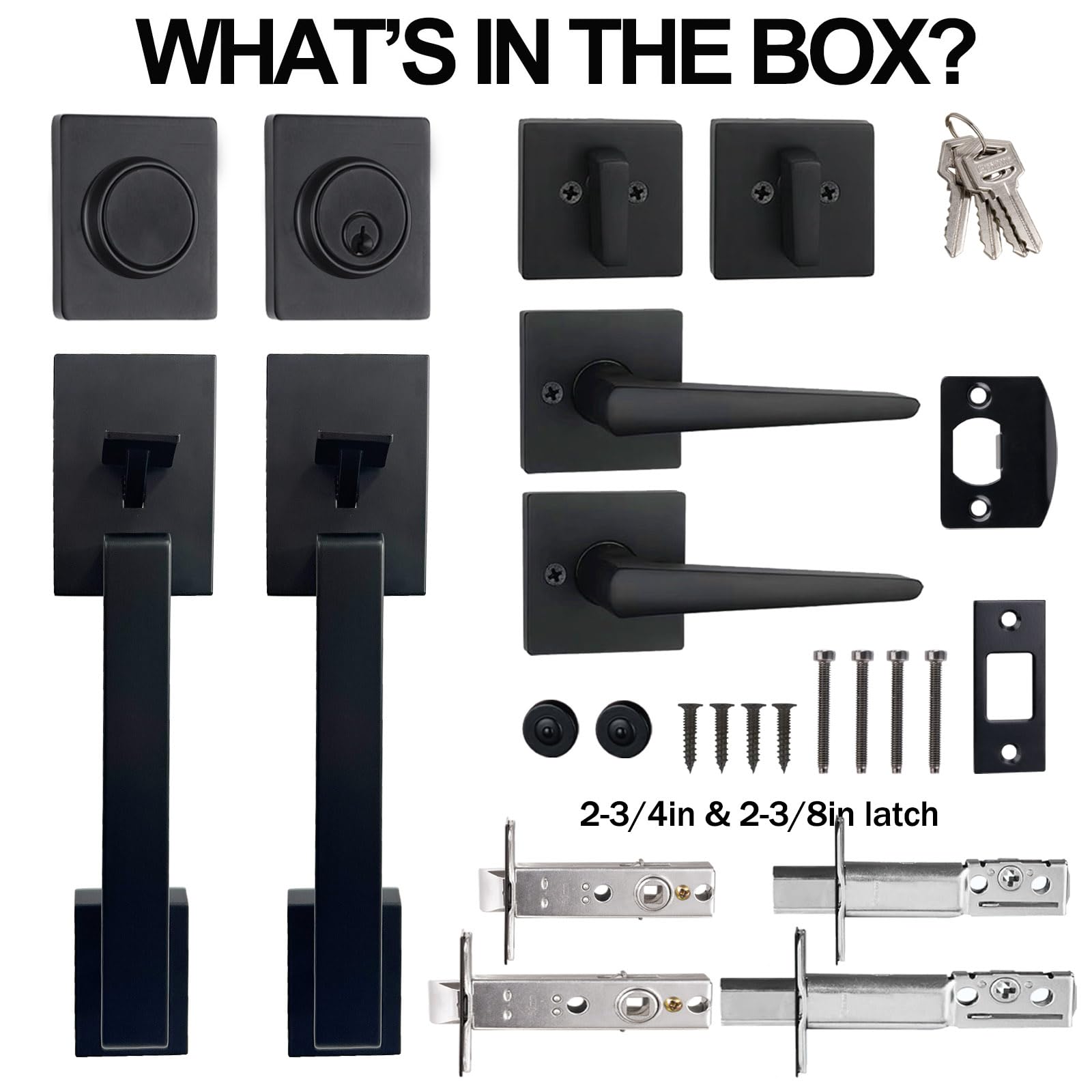 HISAFE installation-ready package for 1-3/8"–2" door thickness