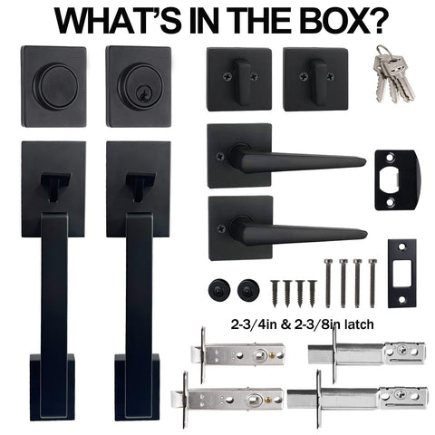 HISAFE installation-ready package for 1-3/8"–2" door thickness