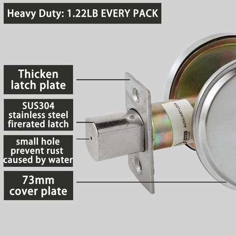 HISAFE thumb-turn inside with emergency outside key for quick, private access.