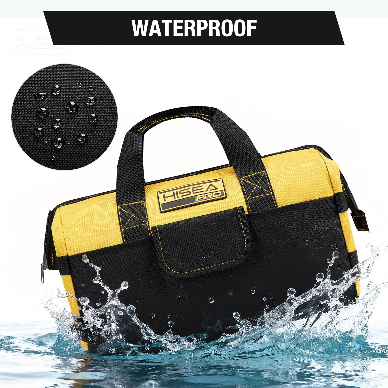 HISEA reinforced base keeps bags stable on uneven surfaces.