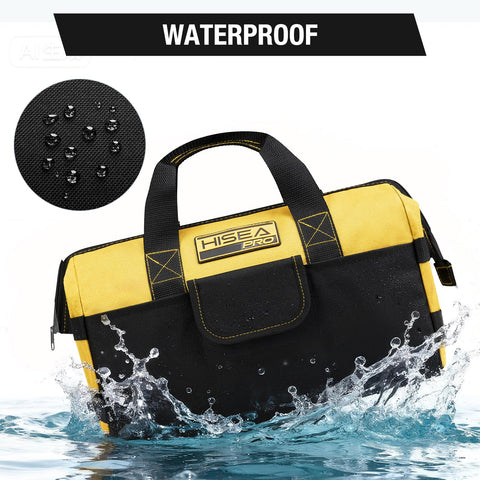 HISEA reinforced base keeps bags stable on uneven surfaces.