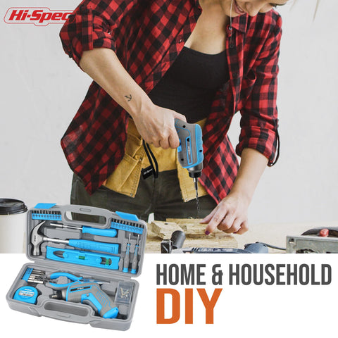 Hi-Spec 3m retractable tape measure for precise home measurements.