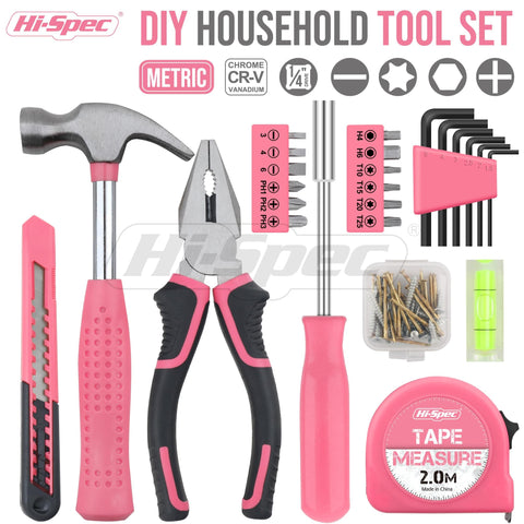 Hi-Spec pink pliers with soft grip for comfortable, precise gripping
