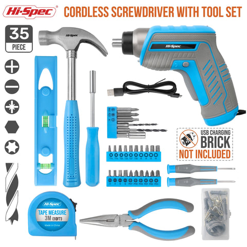 Hi-Spec USB electric screwdriver in action for fast, secure fastening.