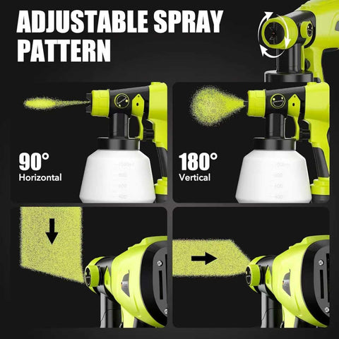 Histely four nozzle tips support versatile finishes for different surfaces.
