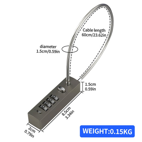 Histure four-digit combination padlock enabling keyless, quick access control.
