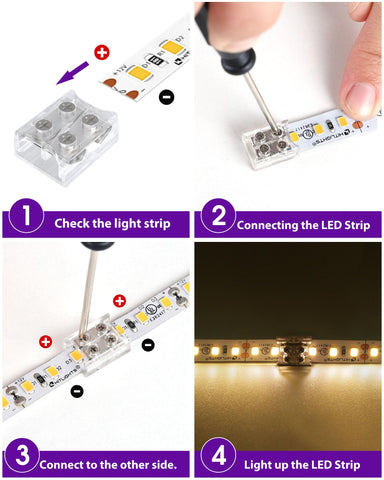 HitLights compatible with most 12V and 24V LED tapes
