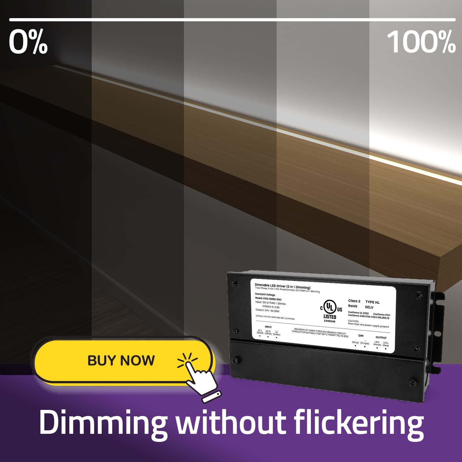 HitLights 24V dimmable driver installation ideas for projects.