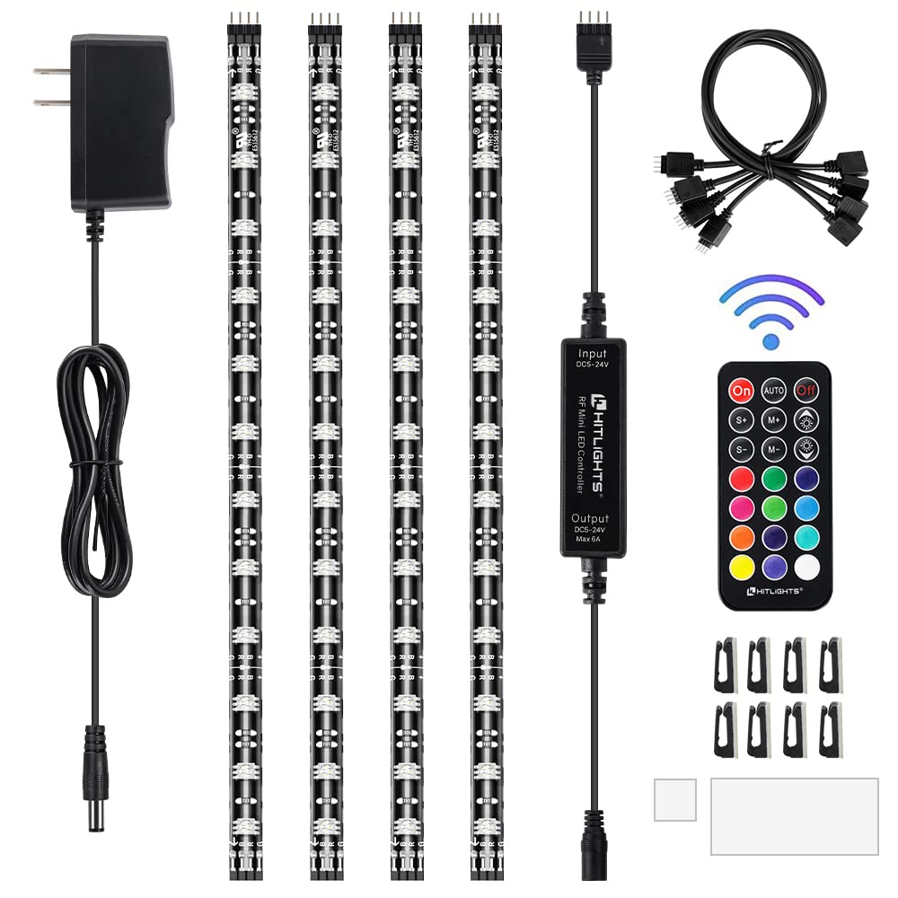 HitLights LED strip kit front view for vivid ambient lighting