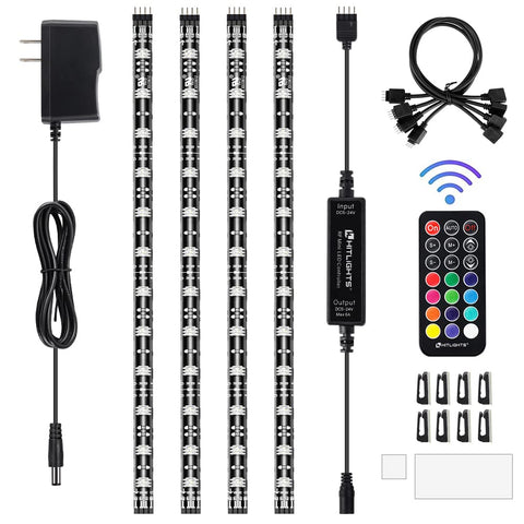 HitLights LED strip kit front view for vivid ambient lighting
