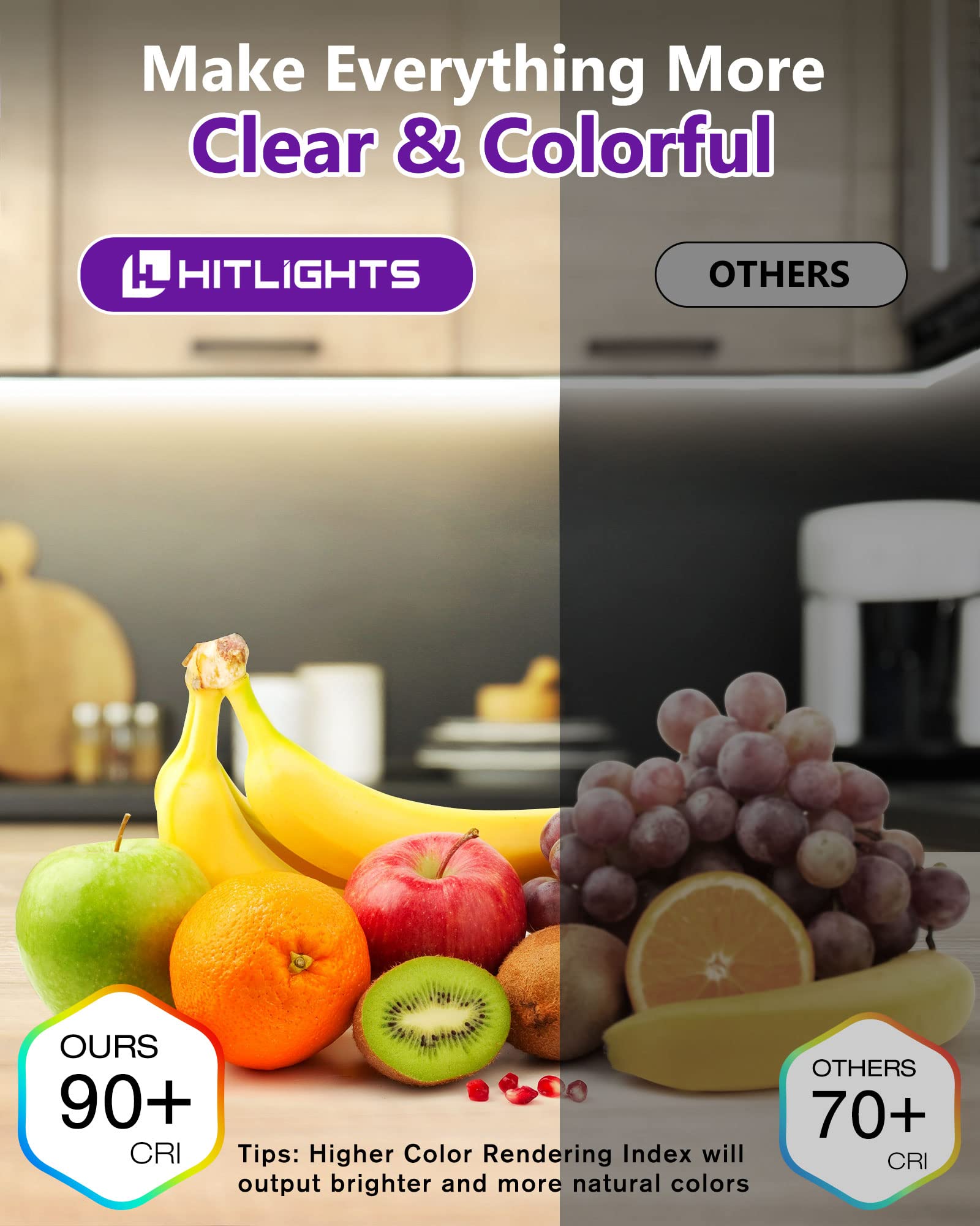 HitLights high-density LEDs deliver bright, even light across shelves and displays.