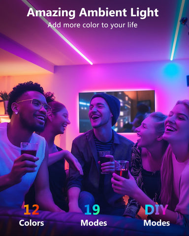 HitLights RF remote with 12 keys for quick color options.