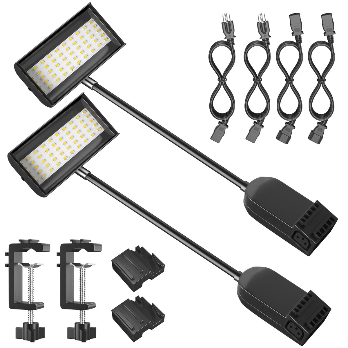 HitLights trade show light arm extended to widen booth lighting