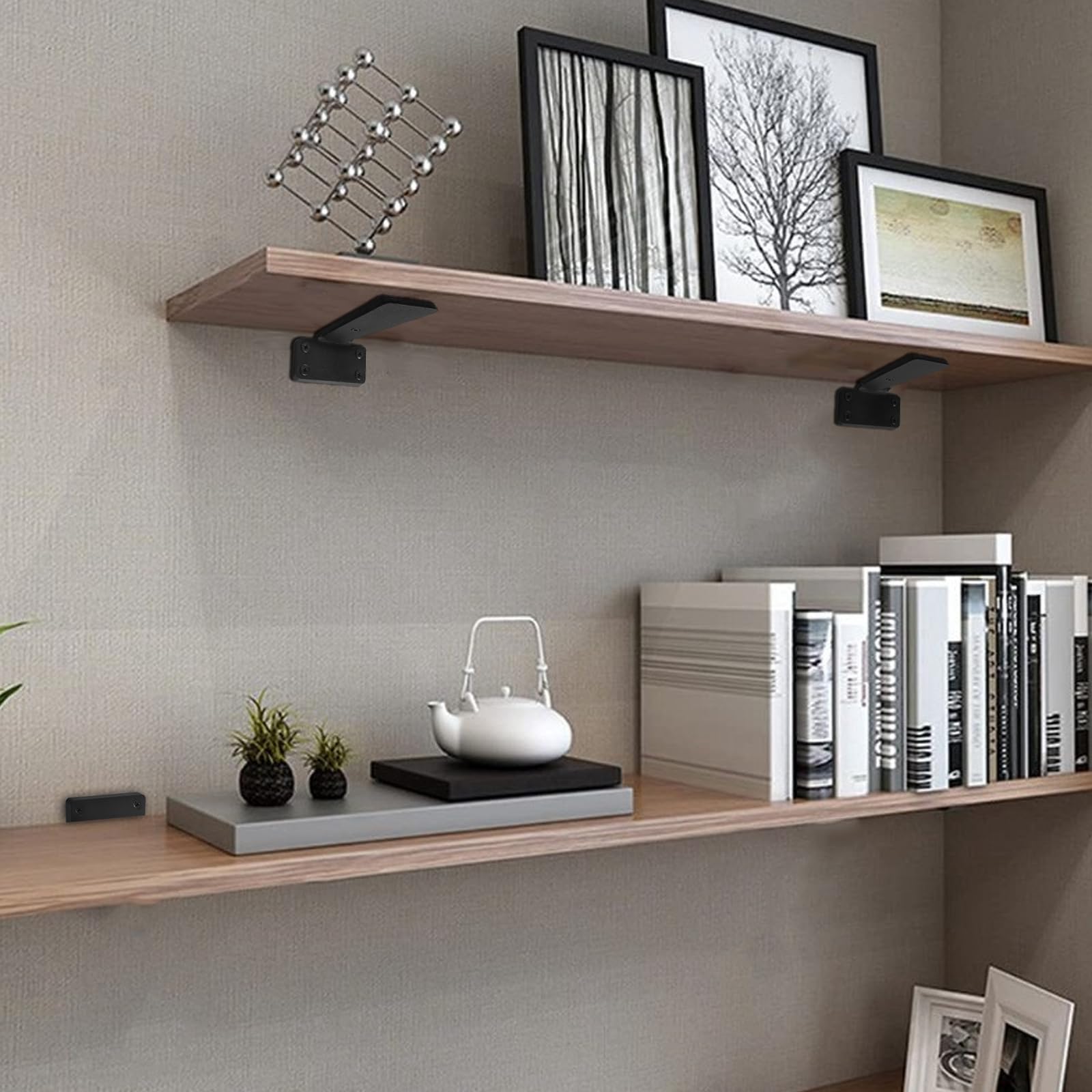 HITOMEN hidden 90-degree design brackets for clean wall display