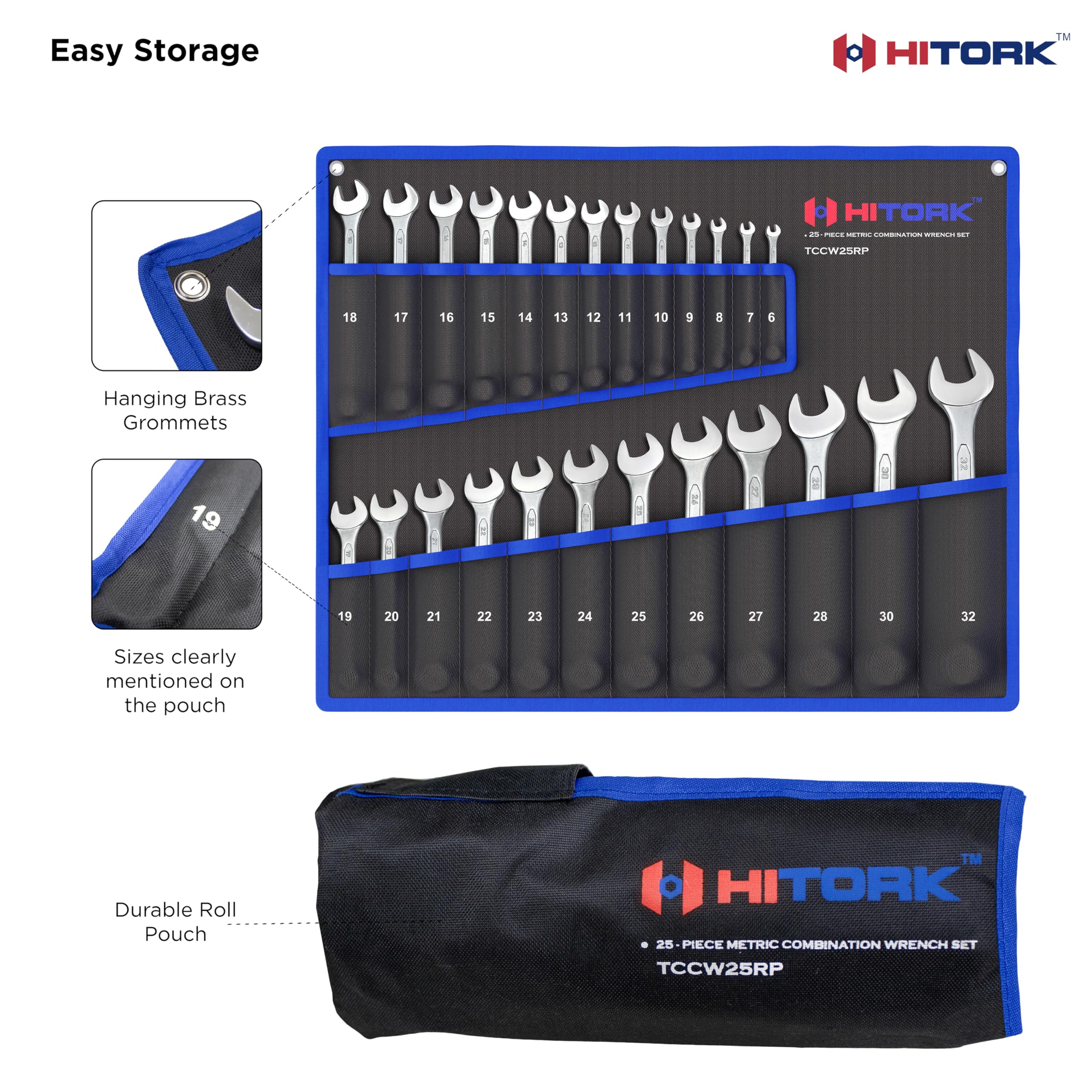 Hitork wrenches offer a comfortable grip for high-torque tasks.