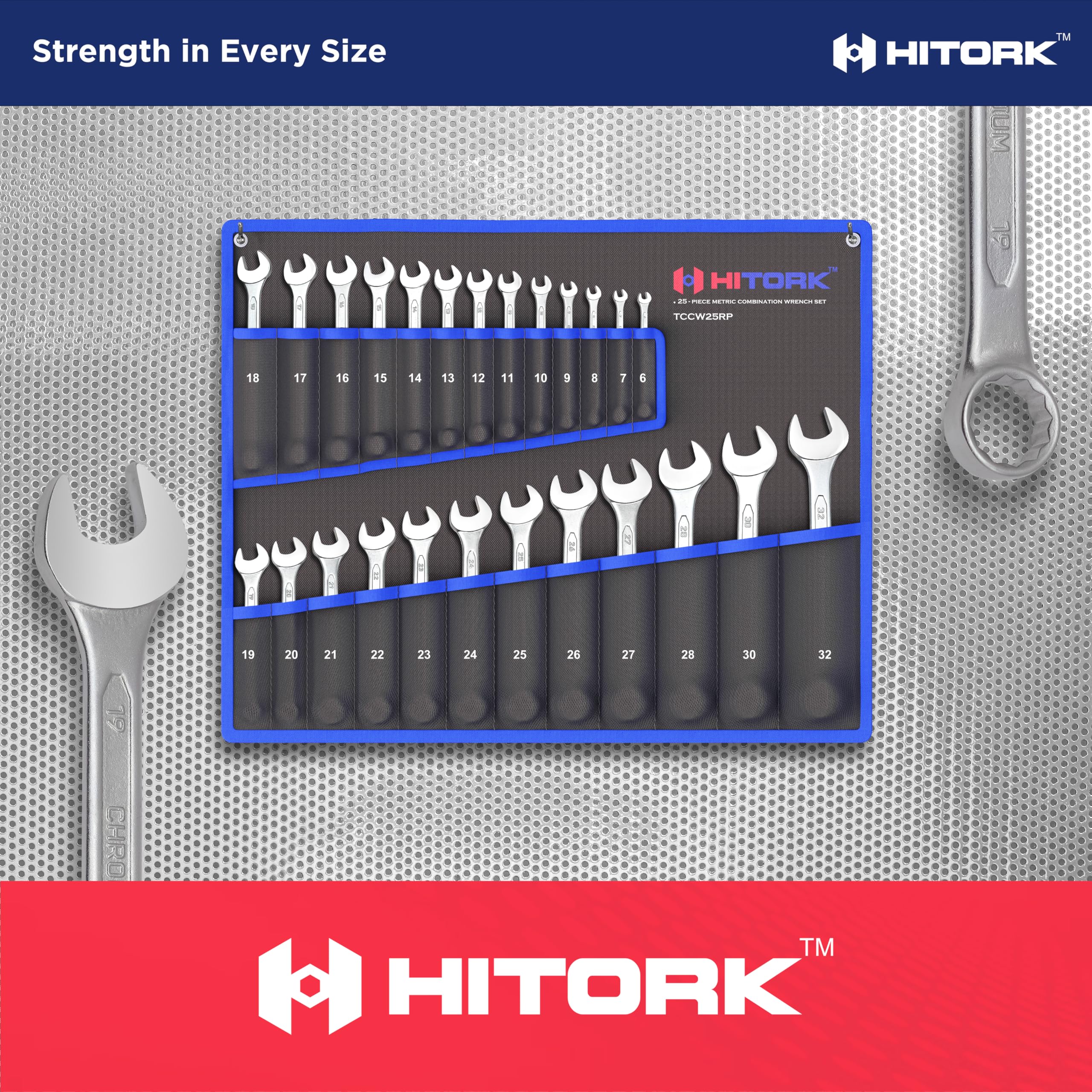 Hitork tools organized and accessible on the job site.
