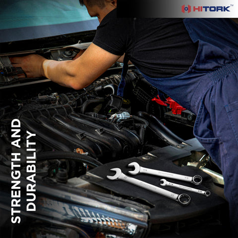 Hitork SAE wrench set designed for tight spaces and quick access on the job