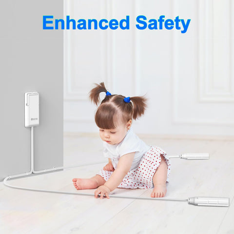 HITRENDS adhesive wire clips keep cords tidy along walls
